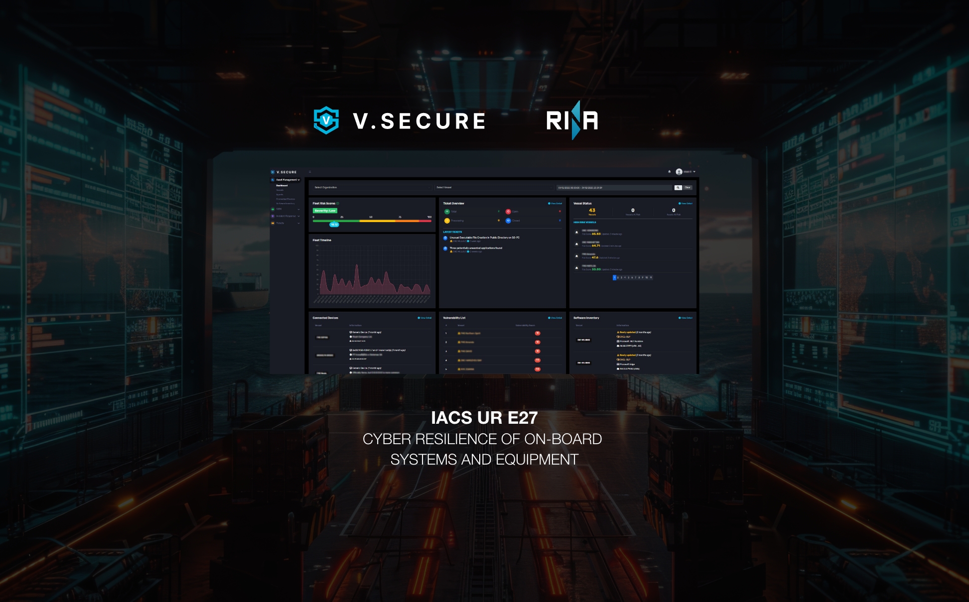 iO3’s V.Secure Achieves IACS UR E27 Type Approval from RINA