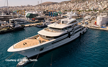 Leading the megayacht drive in Greece